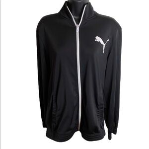Puma women’s zip up long sleeve athletic jacket size Medium